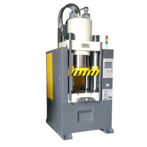 Hydraulic fine blanking press for track chain making