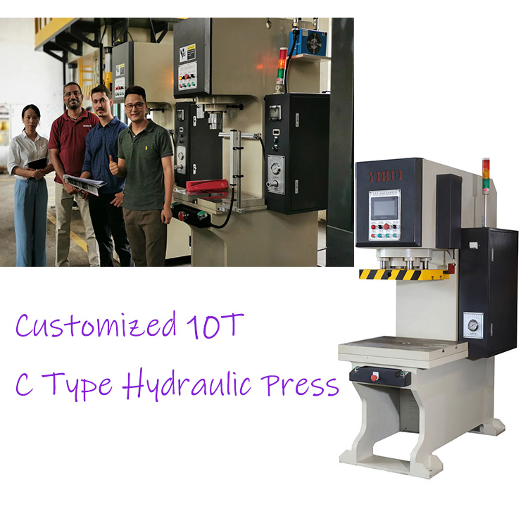 Prensa hidráulica tipo C 10T personalizada