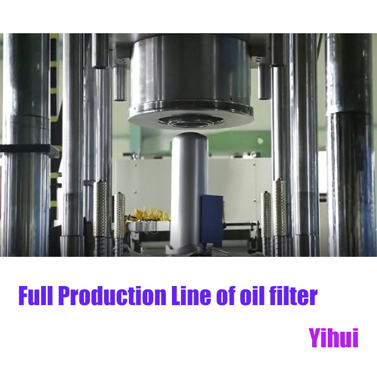 Línea de producción de fabricación de filtros de aceite con tecnología patentada YIHUI